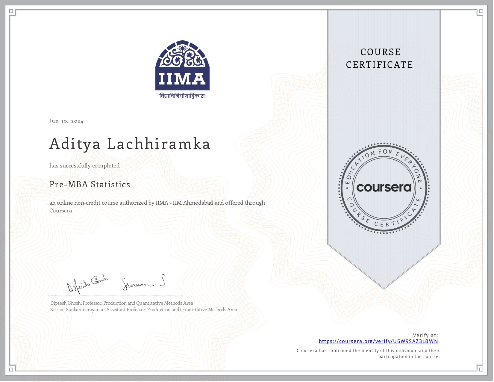 Certificate 2