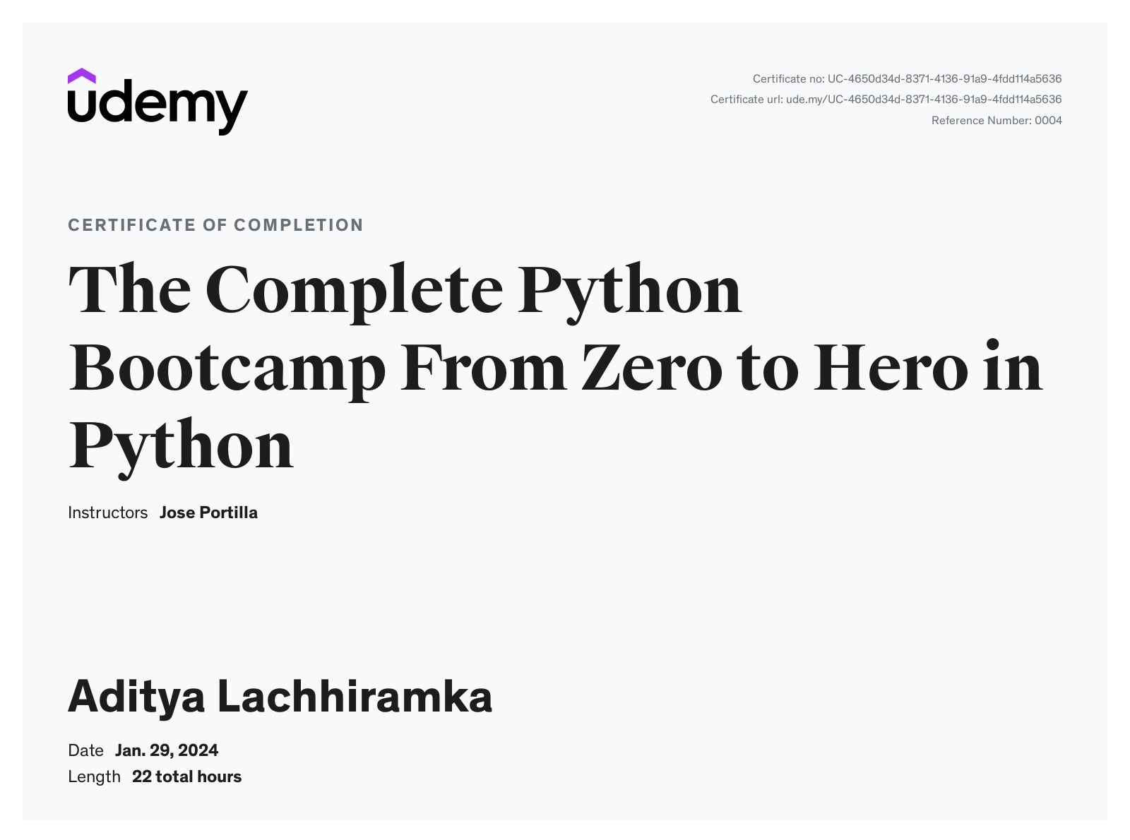 Certificate 2